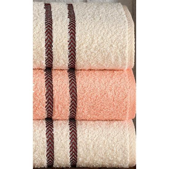 Orea 50 X 85 см. Набор из 4 полотенец для рук и лица | лососевый крем
