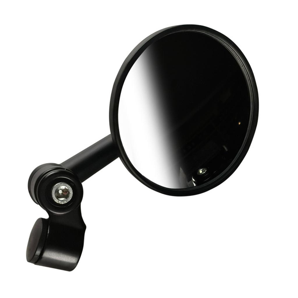 Vintage Motorcycles Scooter Handlebar Convex Mirror Black Round for ATV Scooter Dirt Bike Universal Convex Mirror