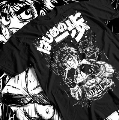 Футболка Боксерского Зала Камогава из Hajime No Ippo, Спортивная Рубашка Иппо Макуноучи, Унисекс
