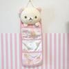 Кавайный мешок-органайзер Rilakkuma для подвешивания на стену Мультяшный мешок Rilakkuma-медвежонок для подвешивания на дверь Большая вместимость Мешок для хранения мелочей Подарки