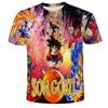 Футболка Dragon Ball для детей, футболки, аниме-фигурки, футболка Son Goku Super Saiyan, футболки для мальчиков, детская одежда, летняя одежда с коротким рукавом