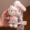 Плюшевые игрушки Hello Kitty 15 см Котенок Китти Мягкая подвеска Брелок Кавайные игрушки Коллекция Хобби Игрушки для Декора Очаровательные Подарки на День Рождения