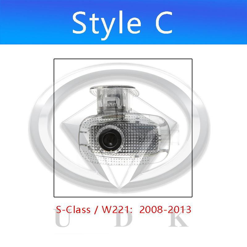 For Mercedes Benz S Class W223 W222 W221 W220 MABACH S Led Car Door Logo Welcome Shadow Light Laser Projector Ghost lamp No Fade