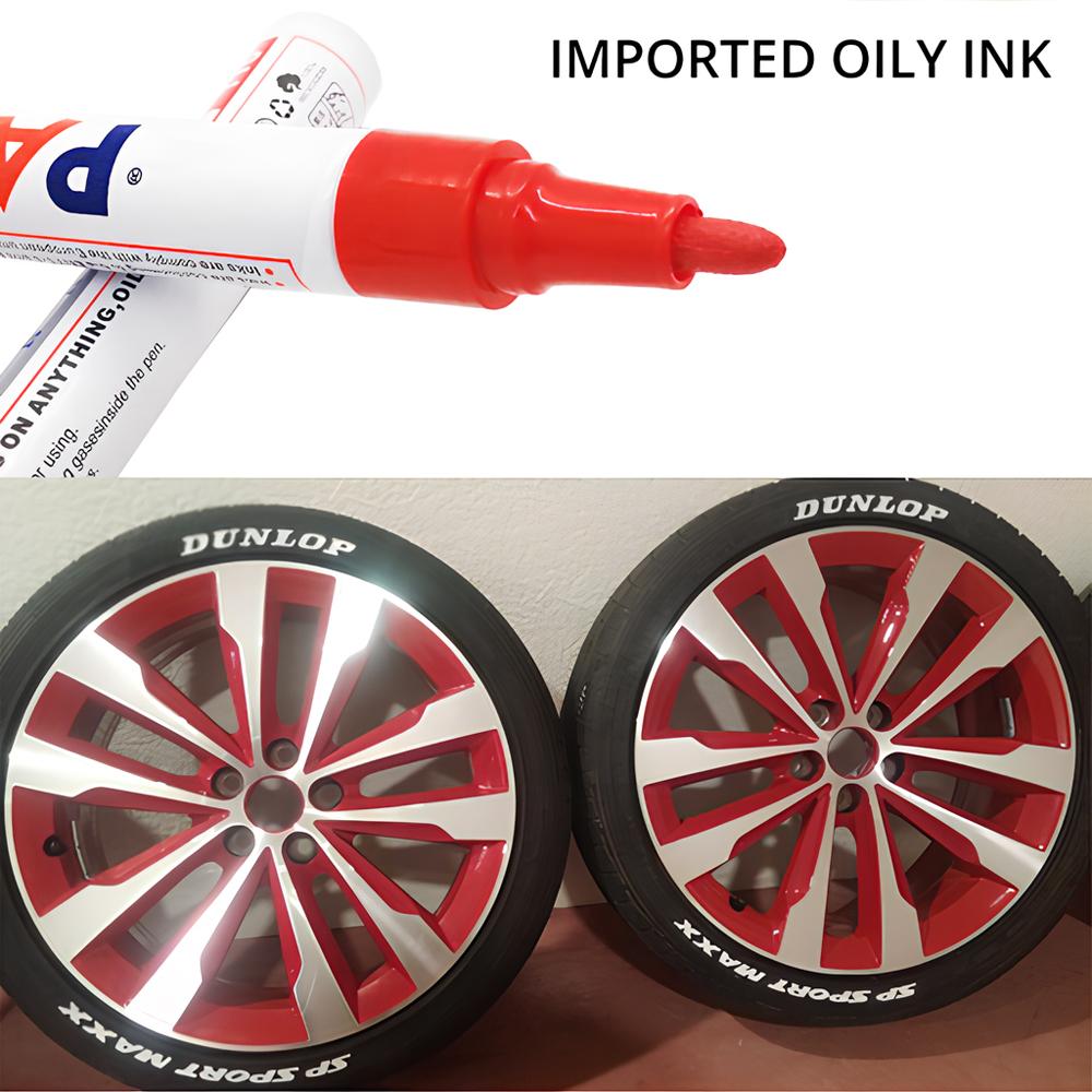 12 Colors Paint Marker Pen Fade-proof Car Tyre Tire Tread CD Metal Permanent Paint Marker Graffti Oily Macador Caneta Stationery