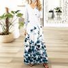 Womens Floral,Gradient Print Maxi Dresses Sexy Dresses Long Sleeve Elegant Fall Long Dresses Holiday Dresses for Women