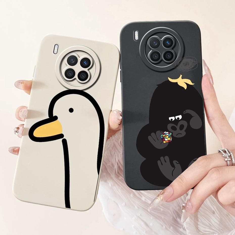 Lens Protective Case For Huawei Nova 8i NEN-L22 NEN-LX1 NEN-LX3 Cute Cartoon Soft Silicone Cover For Huawei Nova8i Phone Cases