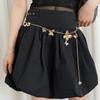 Punk Butterfly Waist Chain Hip Hop Dress Belt Chain Fashion Metal Chain Waistband  for Women