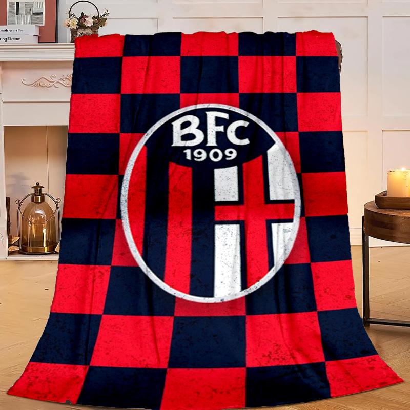 1PC 1909 Football Club Flannel Blanket Gift, Suitable for Both Men And Women, Soft Ideal for Beds And Sofa, Birthday Or Christmas Gift
