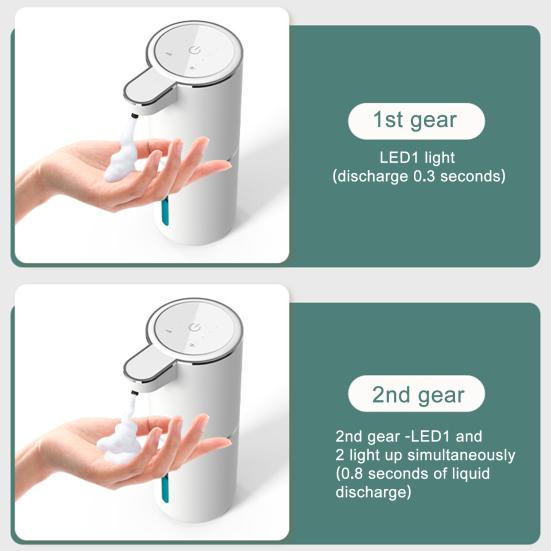 Yousheng 1 комплект дозатора мыла регулируемый USB перезаряжаемый бесконтактный дозатор пенящегося мыла для ванной комнаты кухни