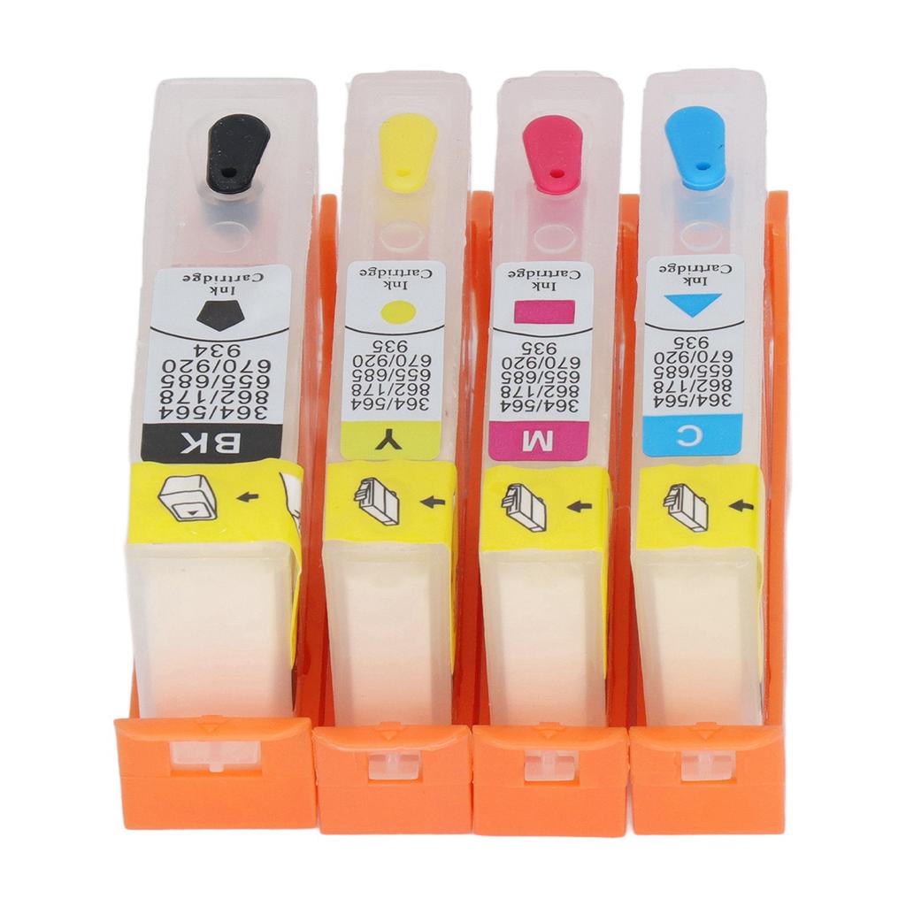 4 Pcs Ink Cartridge Black Blue Magenta Yellow Permanent Chip Replacement Refill Ink Cartridge for HP Officejet 903