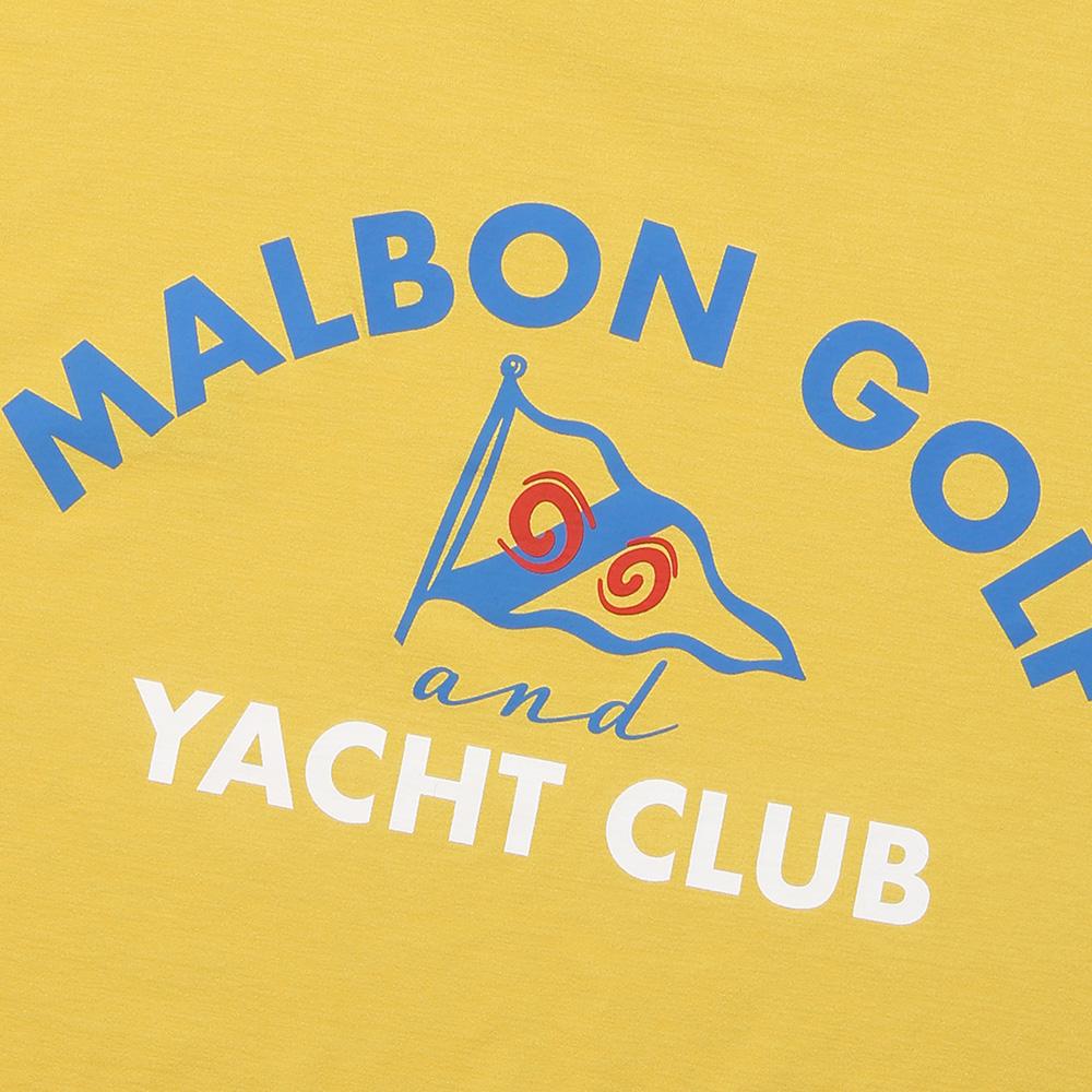 MALBON GOLF Яхт-клуб Уни Круглая футболка Желтая