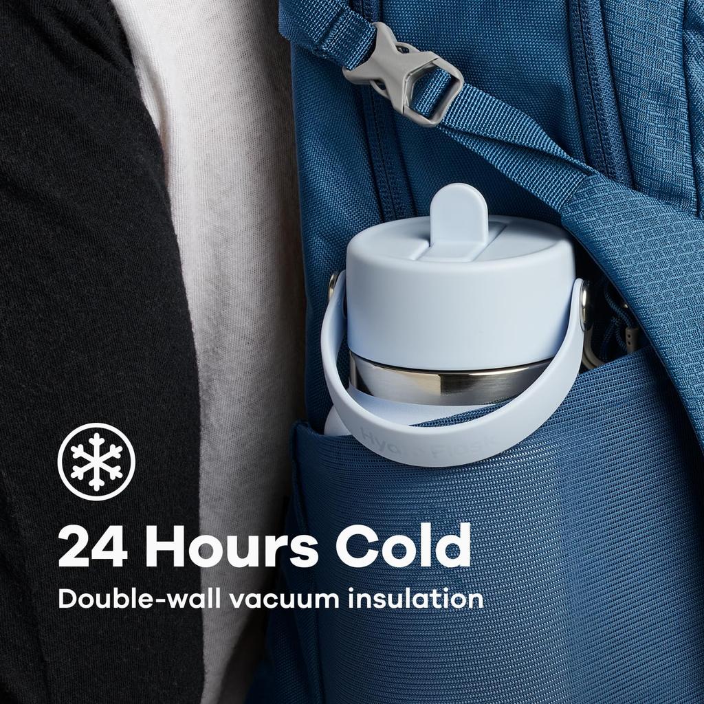 Stainless Steel Bottle Wide Mouth Flex Straw Wide Mouth Flex Straw 32oz 946ml Leaf Thermal Insulated Water Bottle Japanese (Authentic Product)