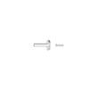 CANNER 1PC 925 Silver Tassel Horse Eye Geometric Zircon Flat Head Thread Piercing Earring For Women Love Earring