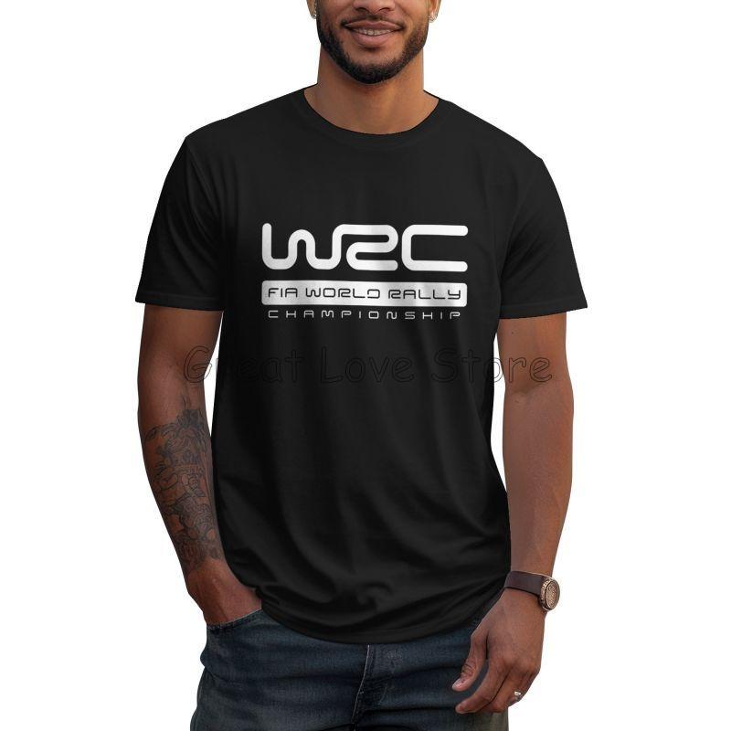 Чемпионат мира по ралли WRC Печатная футболка Мужская с коротким рукавом Футболки с круглым вырезом Мужские Повседневные Хлопковые Оверсайз Футболки Топы Уличная мода