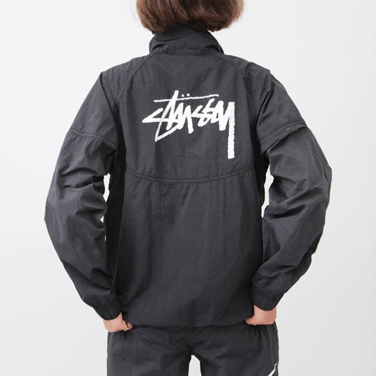 Nike Куртка X Stussy Windrunner Off Noir Верхняя одежда унисекс, черная CT4310-045