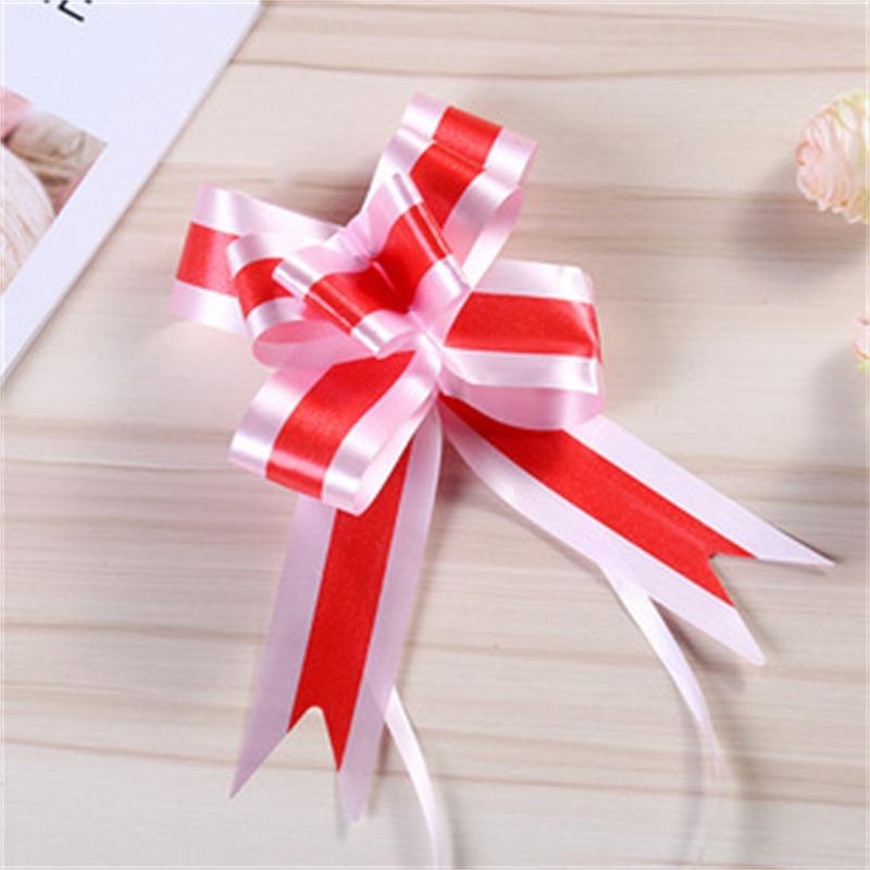 Bowknot Fruit Basket Bow Flower Wedding Ribbon Wedding Ribbon Handle Decorative Handmade Car Door