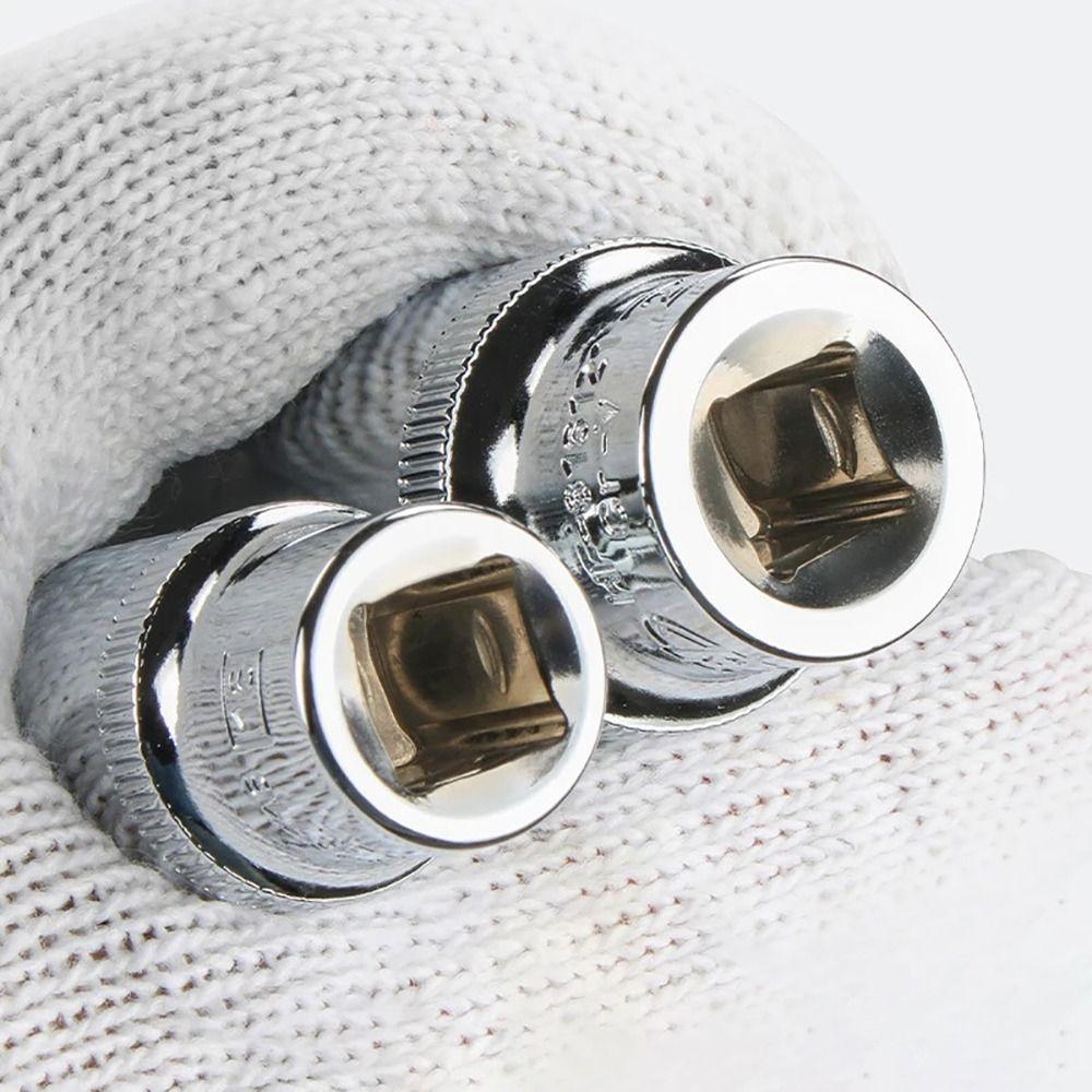 1Pcs For Ratchet Torque Wrench Hex Short Socket 3/8" Head Drive Socket New Metric Key Sleeve
