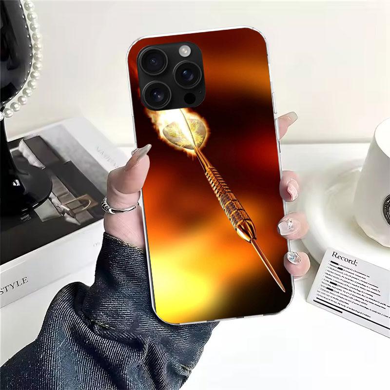 Darts Aesthetics Wire Target Soft Phone Case For IPhone 11 17 Air 16E 16 Pro Max 15 + 14 Plus 13 Mini 12 Apple 7 SE 8 Fundas Coq