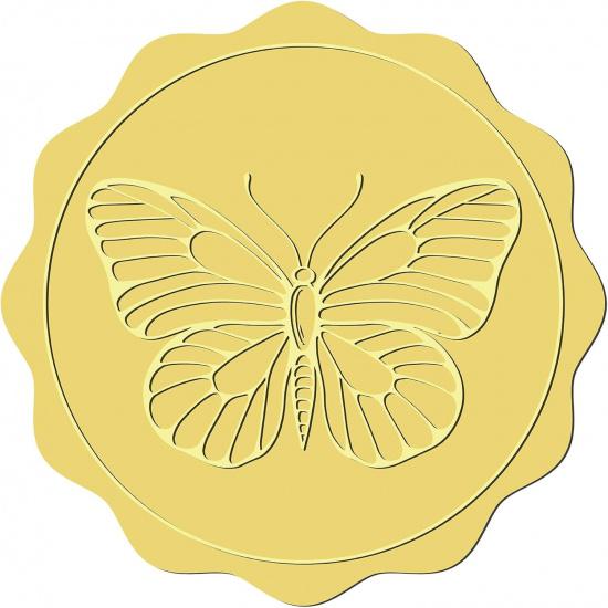 CRASPIRE 408Pcs Bee Gold Foil Embossed Stickers 2" Self Adhesive Envelopes Seals Sticker Bumblebee Labels for Wedding Invitation Graduation Corporate
