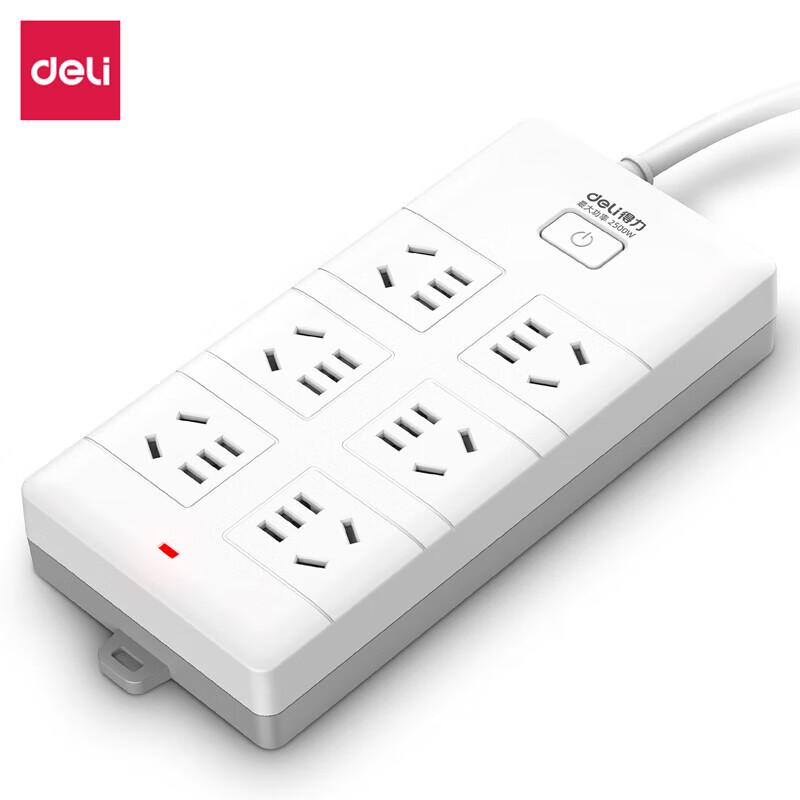 Deli 6-Outlet Power Strip