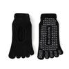 Women Hollow Mesh Five Toe Yoga Socks Non Slip Silicone Sole Breathable Pilates Socks for Indoor Workout Dance