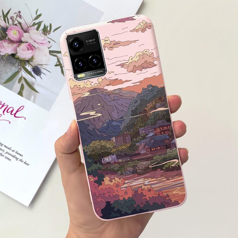 Чехол для Vivo Y21 2021 V2111 Милый Утенок-Астронавт Мягкий Силиконовый Чехол Для Vivo Y21s Y33s 4G Y21t Y33t Y21A V2110 V2135 V2109
