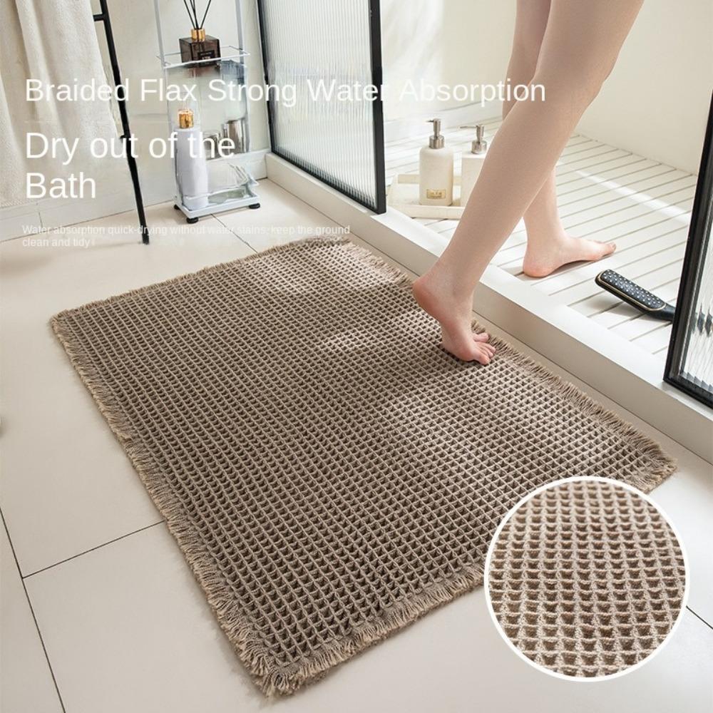 Thickened Doormat Linen Woven Floor Mat New Bath Mat Living Room