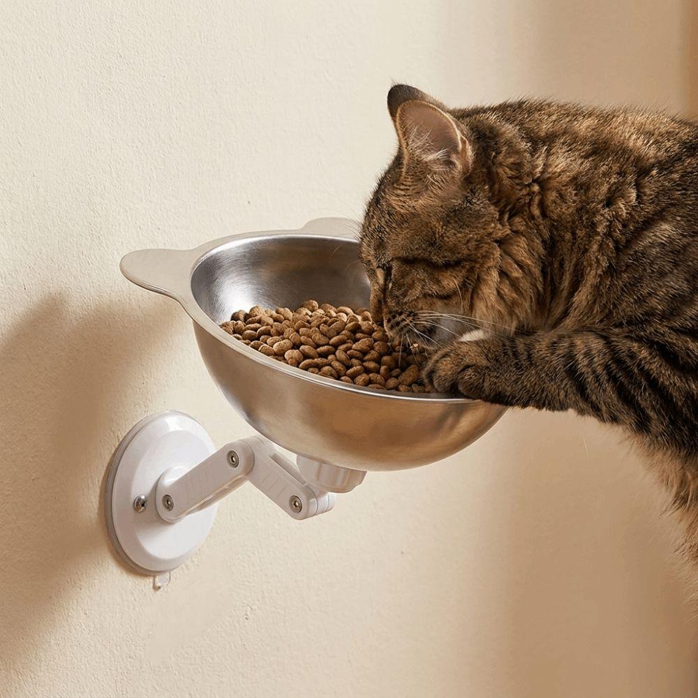 Height Adjustable Magnetic Cat Bowl Space Saving Cat Food Bowl Cervical Spine Bowl Pet Feeding