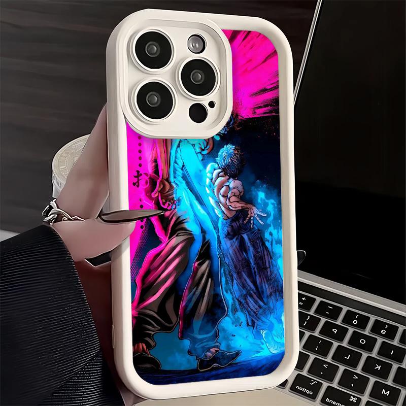 Чехол для телефона iPhone 17 Air 16E 15 16 Pro Max Аниме-чехол Baki the Grappler 14 Plus 13 12 Mini Мягкий силиконовый чехол Fundas