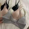 Бесшовный бюстгальтер-пуш-ап с глубоким V-образным вырезом, треугольные чашки, на тонких бретелях