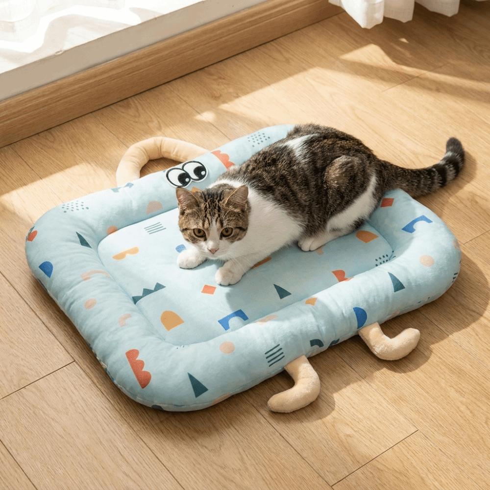 Nonslip Summer Dog Bed Breathable Pet Cooling Nest Cute Cooling Pet Mat  Pet Sleeping