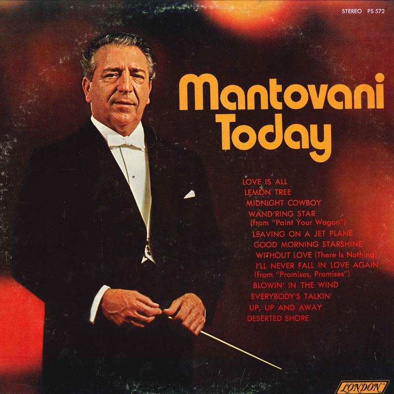 Виниловая пластинка MANTOVANI Mantovani Today PS572 LONDON 1970 US Jazz Б/у