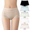PHOLEEY Seamless Comfortable Stretch Women's Panties, 5-Pack, Ultra-Thin, Breathable, Mid-Waist Panties, Non-Marking,