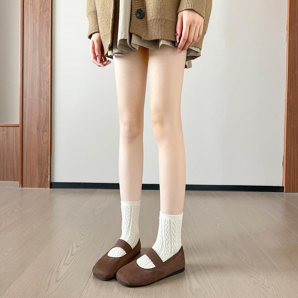 Weiwei girl 198-1 туфли-лодочки с круглым носком, женские туфли на плоской подошве с мелким вырезом, туфли Мэри Джейн на ремешке, балетки ретро