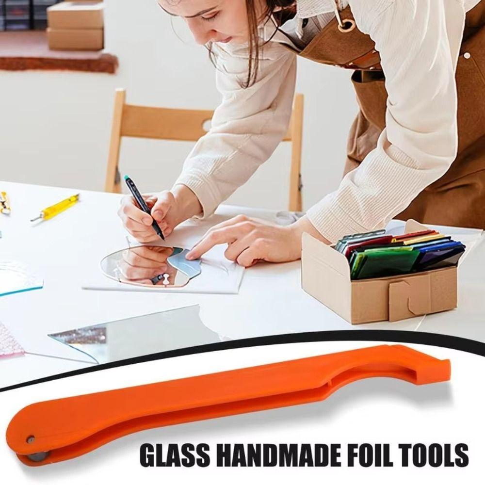 Plastic Tained Glass Hand Foiler Sturdy Hand Foiler High Quality Manual Foiling Tool  Colored Glass