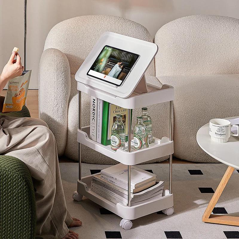 3/4 яруса передвижной стеллаж для хранения на колесиках книжная полка бытовая тележка кухонный уголок узкий щелевой шкаф для хранения ванная комната гостиная