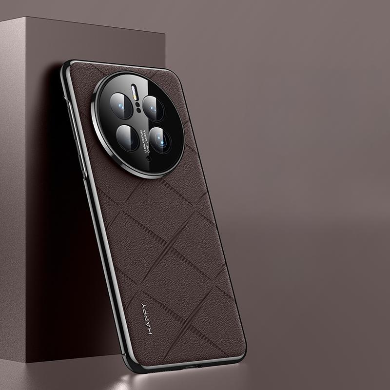 Роскошный кожаный чехол для телефона Huawei Mate 50 Pro с покрытием объектива камеры Ptotection Жесткий чехол для Huawei Mate 60 RS 50 40 Pro