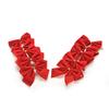 12X Christmas Tree Bow Baubles Party Garden Bows Ornament Mantel Home Decor