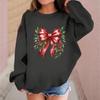 Children's Fashionable Casual Long-sleeved Loose Christmas Print Pullover Sweatshirt