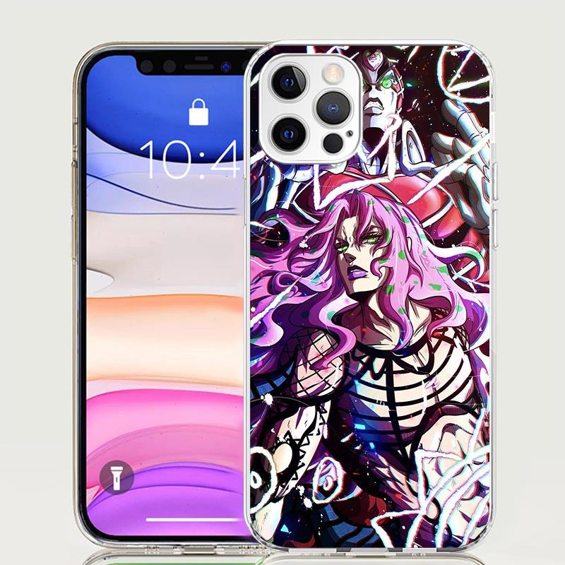 Чехол для телефона JoJo's Bizarre Adventure Горячий аниме-чехол для iPhone 17 Air 16 15 Plus 11 14 Pro Max 13 Mini 12 7 8 + SE Узор Арт Кастоми