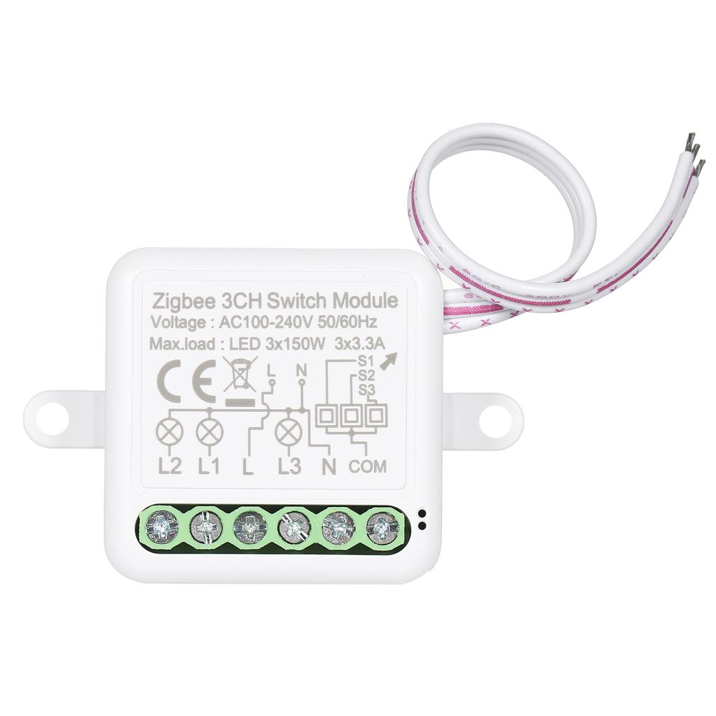 2CH Zigbee Mini Smart Switch Релейный модуль Поддержка 2-стороннего переключателя управления для автоматизации умного дома