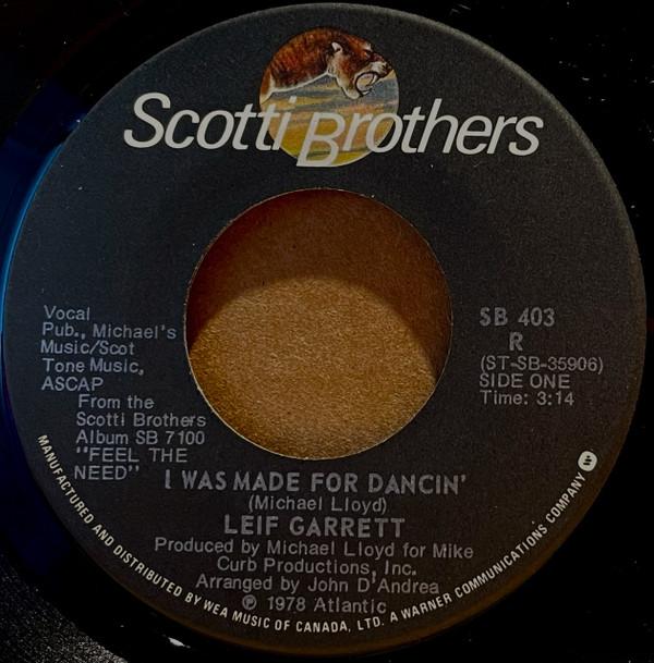 7-дюймовая пластинка LEIF GARRETT I Was Made For Dancin SB403 Scotti Bros. Re 1978 Канада СоулФанк Б/У