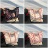 Sweet Cherry Printed Tote Bag For Women Large Capacity Street Style Pu Handbag