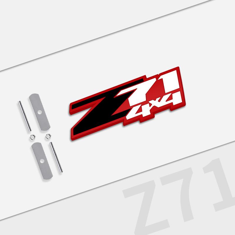 Auto Metal For Chevrolet Z71 4X4 Grille Logo Silverado Sierra Tahoe Suburban 1500 Chevy Camaro Aveo Trax Car Badge Trunk Sticker