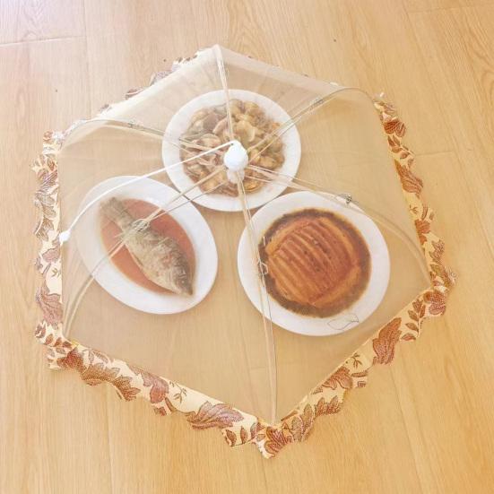 Складная сетчатая крышка для еды, многоразовая, отпугивающая насекомых, защита для еды на открытом воздухе