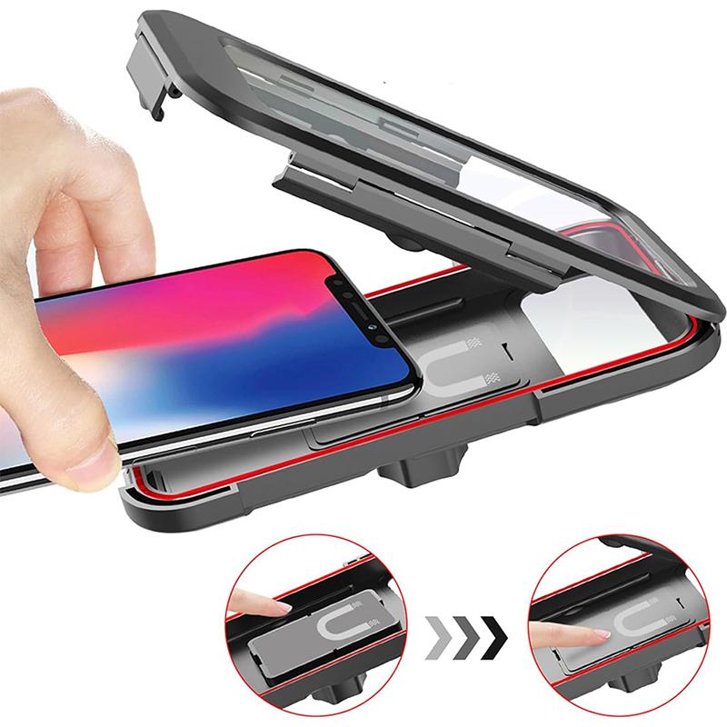 Универсальный водонепроницаемый велосипедный мотоциклетный держатель для телефона для Samsung iPhone Xiaomi, мобильное крепление на руль, подставка, регулируемый на 360° чехол с сенсорным экраном