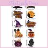 Festive Door Halloween Decoration With Bat Pumpkin Door Hanging Scene For