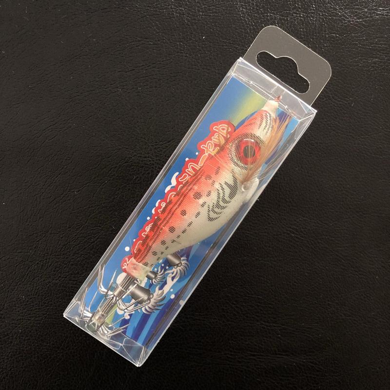 Рыболовная приманка Грузило для ловли кальмаров Крючок для ловли креветка из дерева Цветная ткань Креветка с большим глазом Lua Bionic Жесткий кальмар Рыболовный крючок для лосося