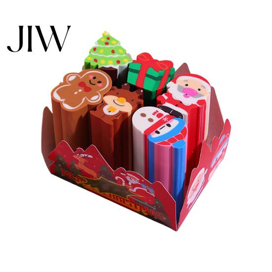 Back to School Stationery Pencil Erasers, Cute Fruit, Candy, Dessert Shaped Cylindrical Creative Classroom Supplies Eraser, Desktop Stationary