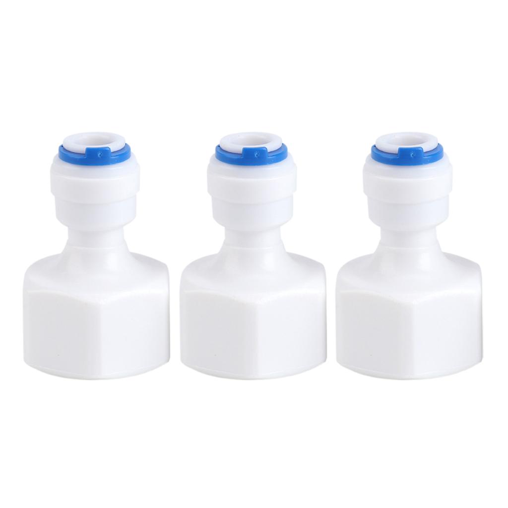 6 шт. 1/4 OD трубки к 1/2 Female Push-in быстроразъемному соединению для фильтра для воды обратного осмоса